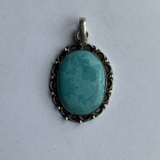 Oval Larimar Pendant - Just the Pendant